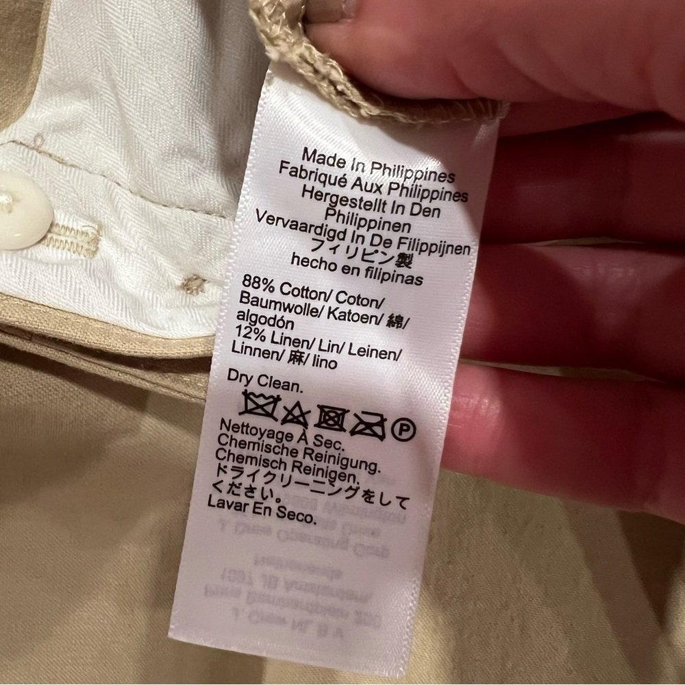 New! J. Crew Full-length wide-leg trouser in cotton blend Tan Khaki Size 10 #L07 - Picture 10 of 13